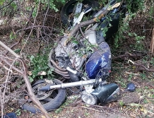 Motocyklista w szpitalu
